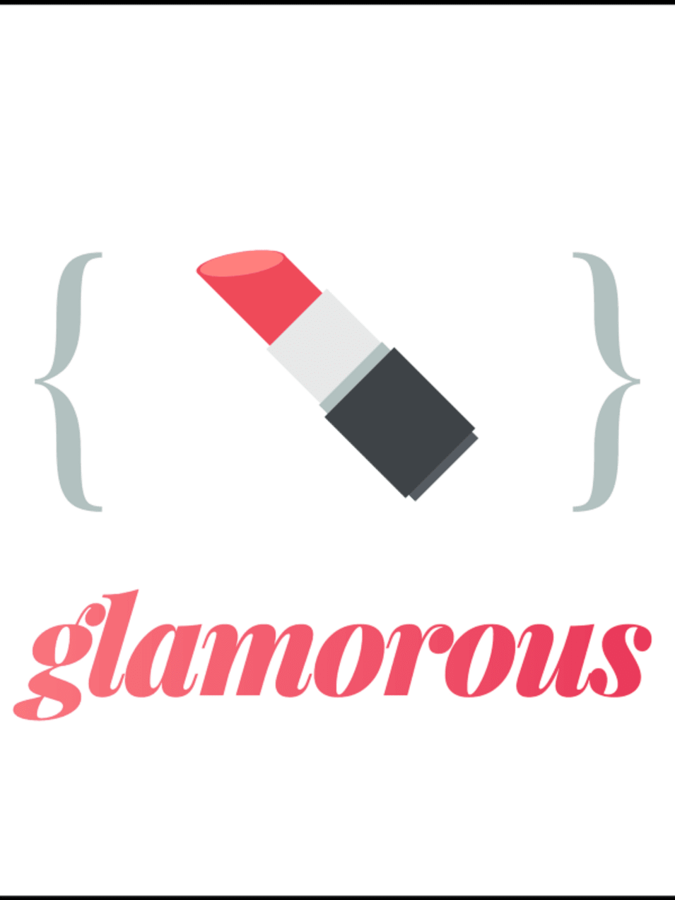 The glamorous logo, shamelessly inspired (with permission) by styled-components