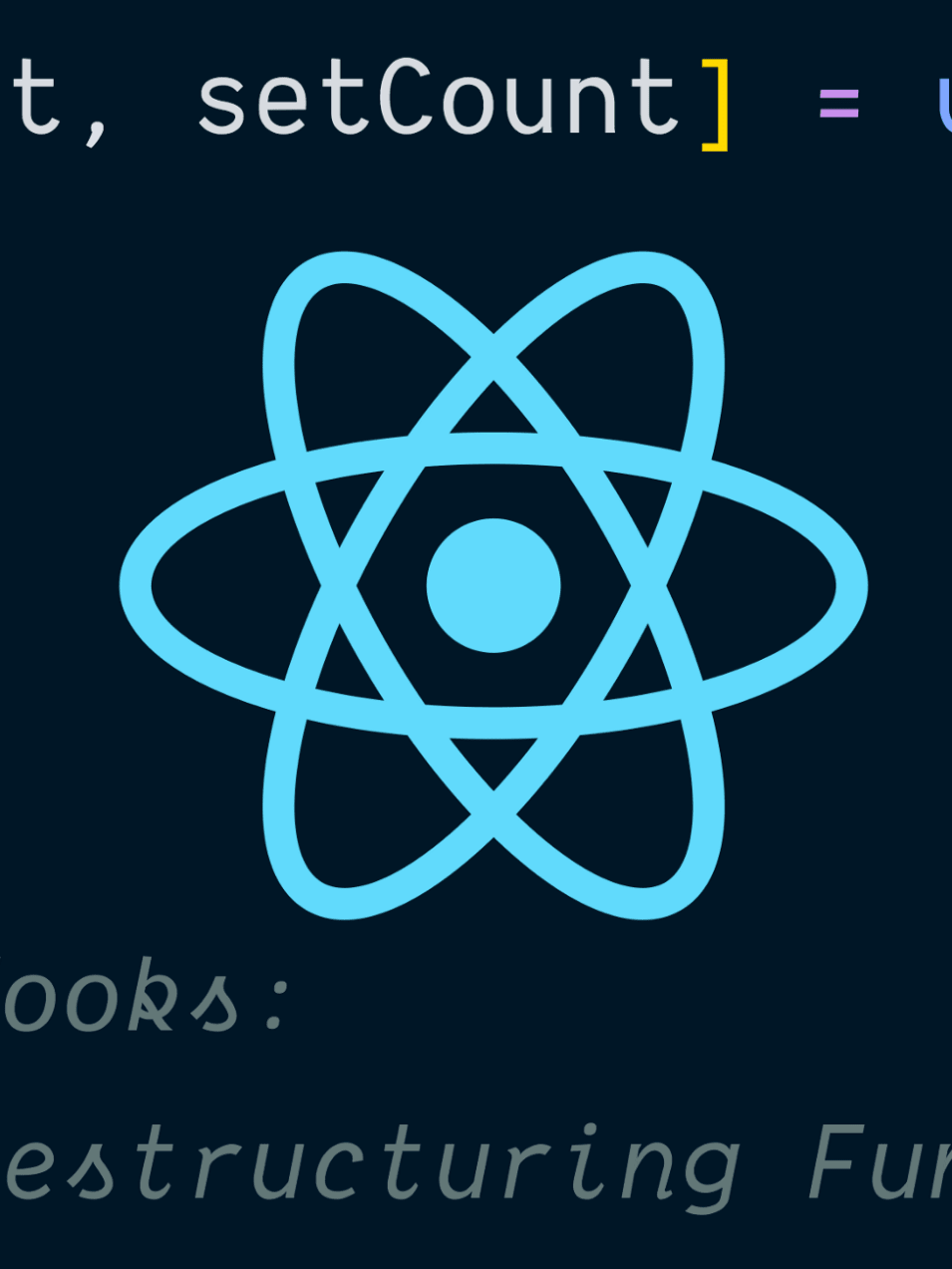 I made this all by myself... Well... Except for the react logo... And the font... and the theme.