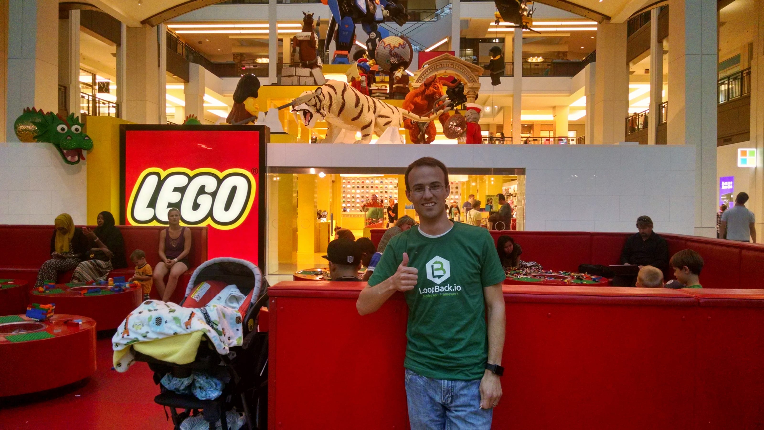 Me at the lego store