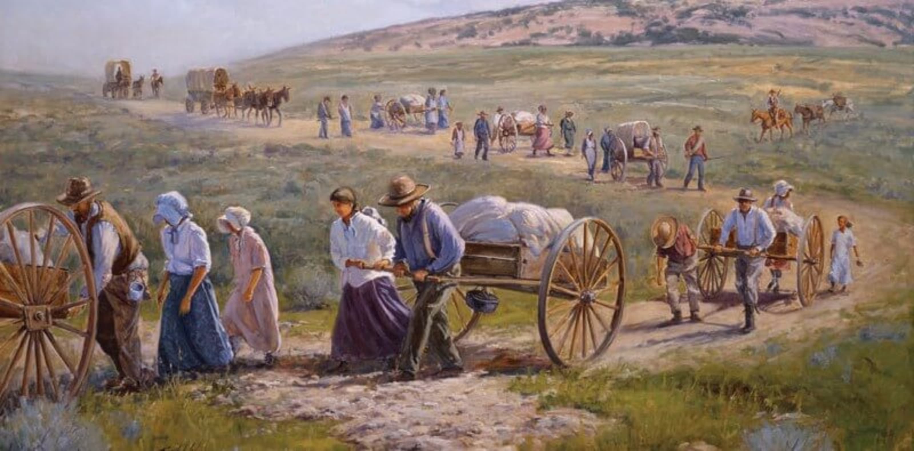 Records of the Mormon pioneer handcart companies are included in the Overland Travel database