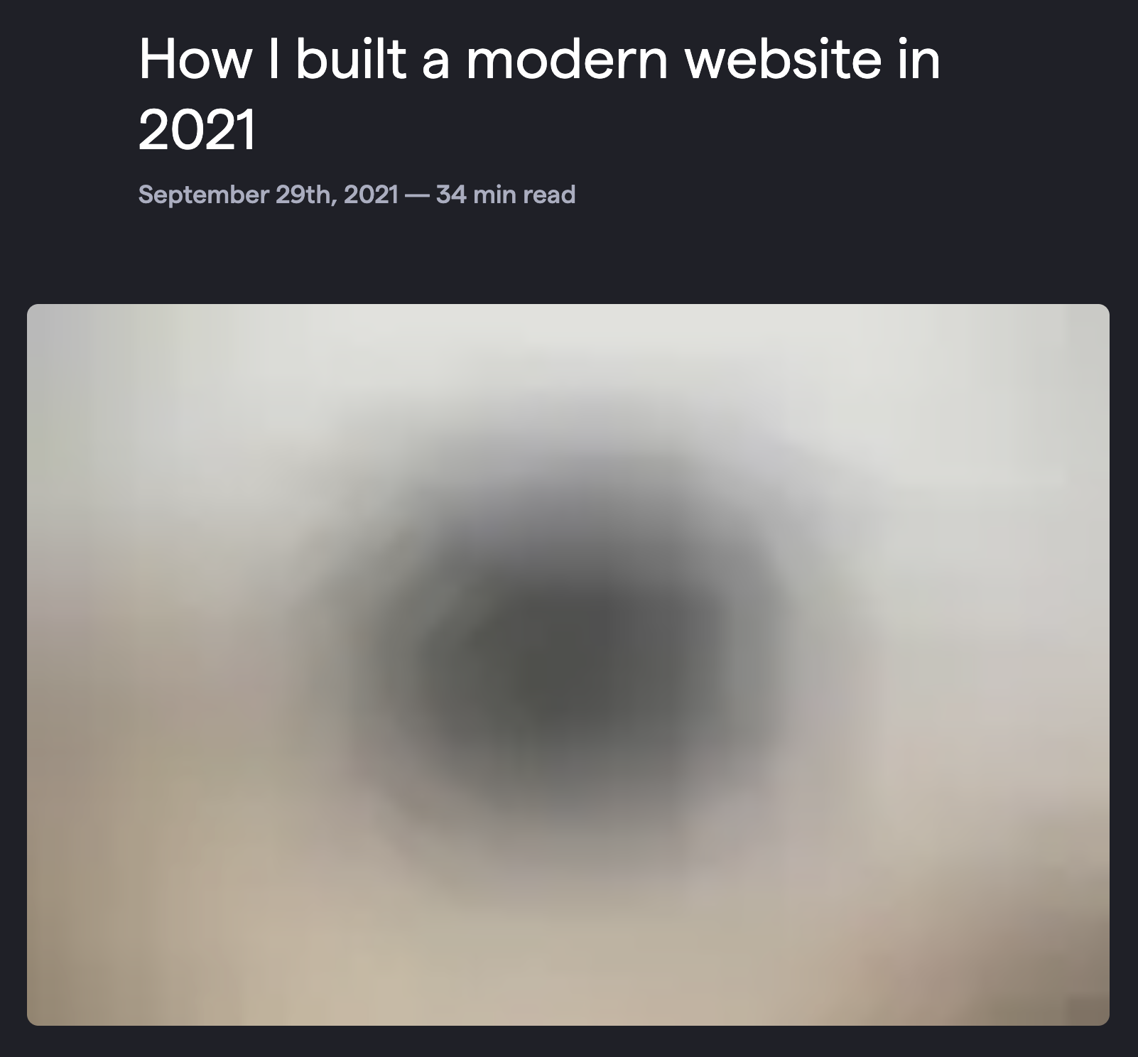 Pixelated blog post placeholder