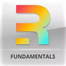 Illustration of the Remix logo R with the word "Fundamentals"