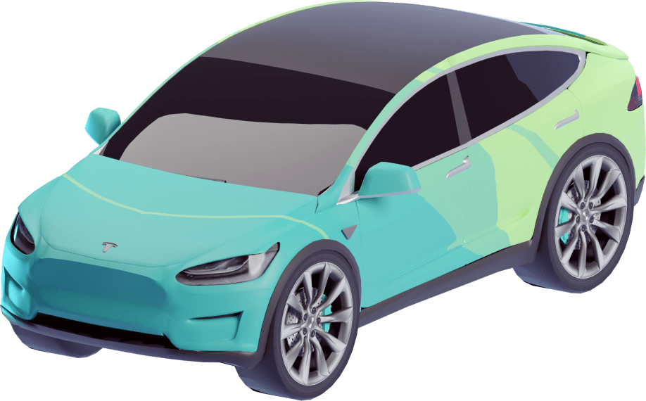 Illustration of a Tesla Model Y