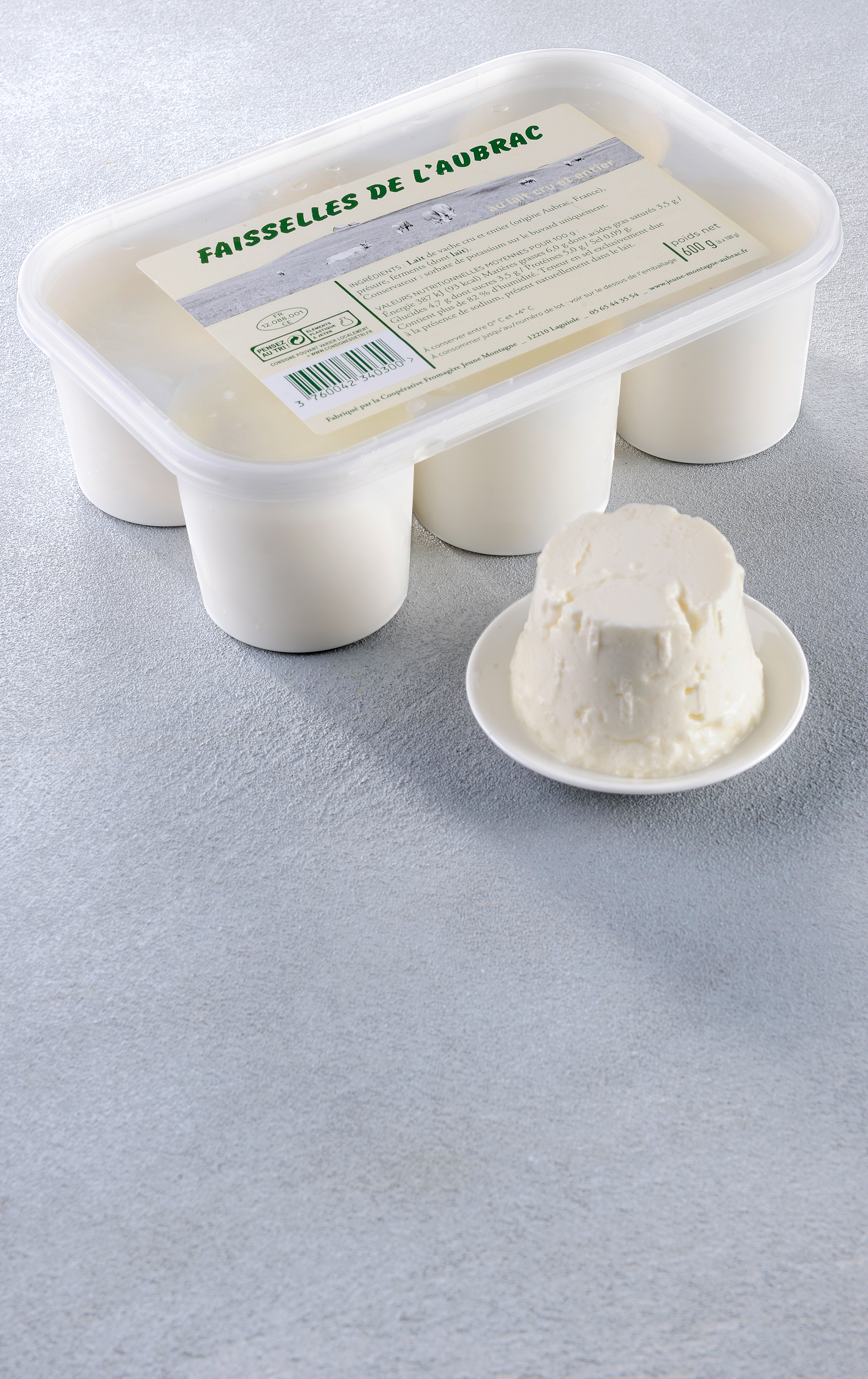 Le fromage blanc faisselle 4*150g