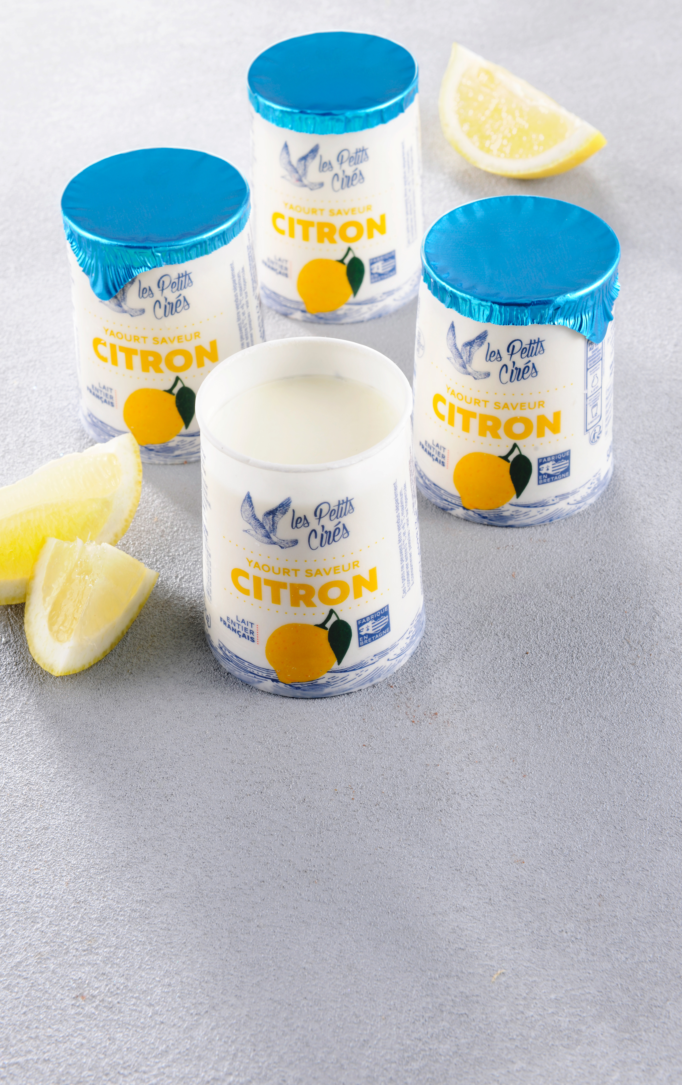 Yaourt aromatisé citron ×4