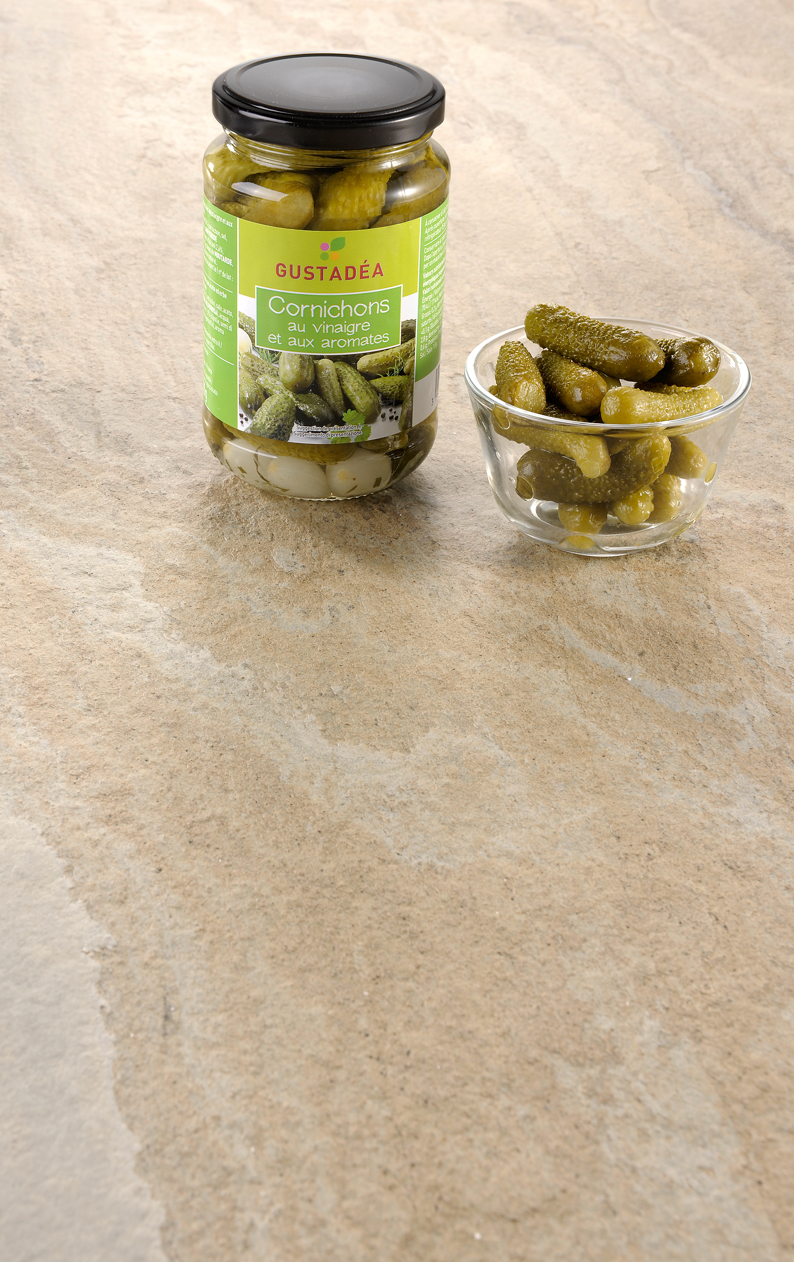 Cornichons extra-fins au vinaigre bocal, U (185 g)  La Belle Vie : Courses  en Ligne - Livraison à Domicile