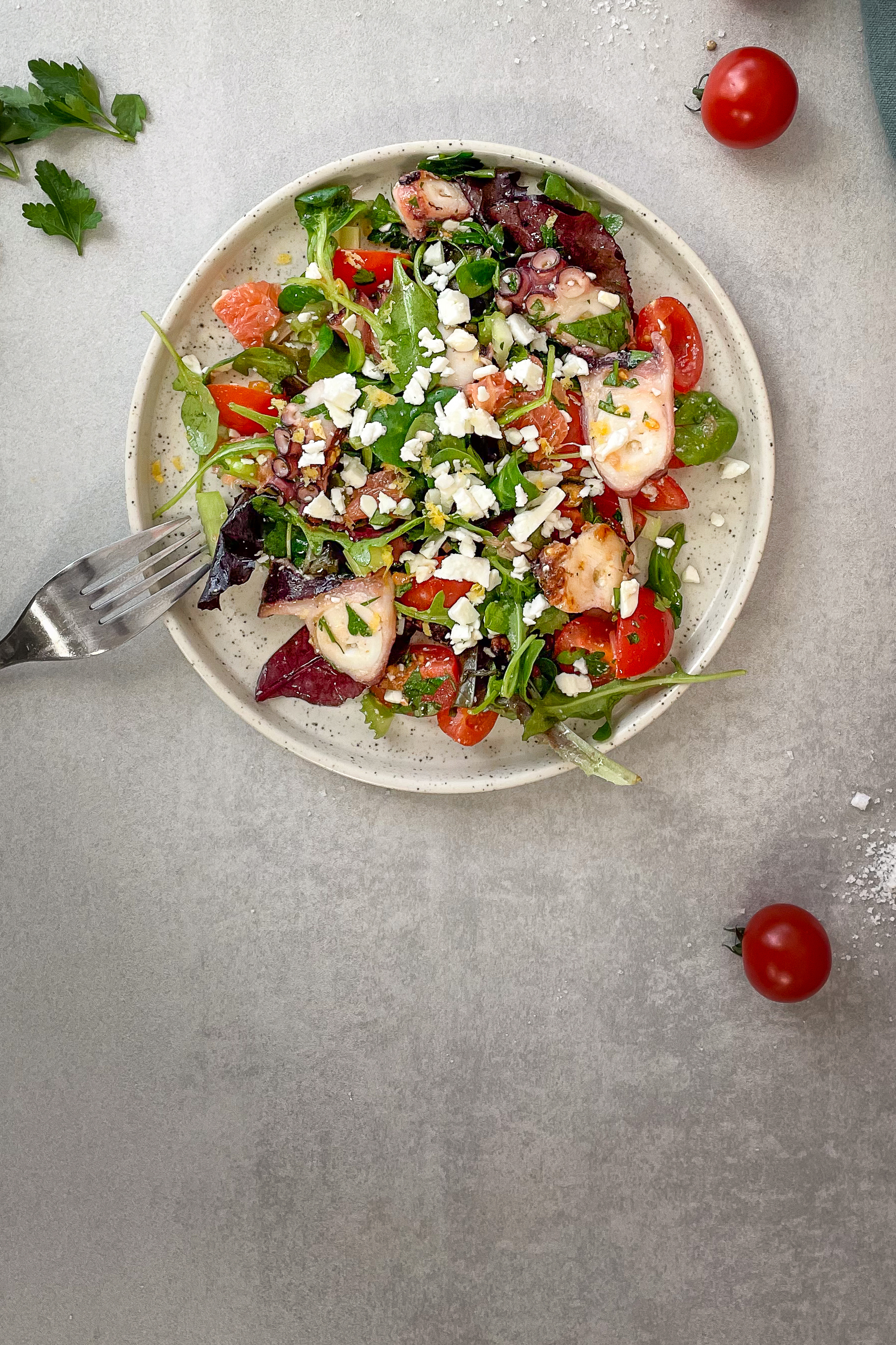 La Salade de poulpe grillé - mon-marché.fr