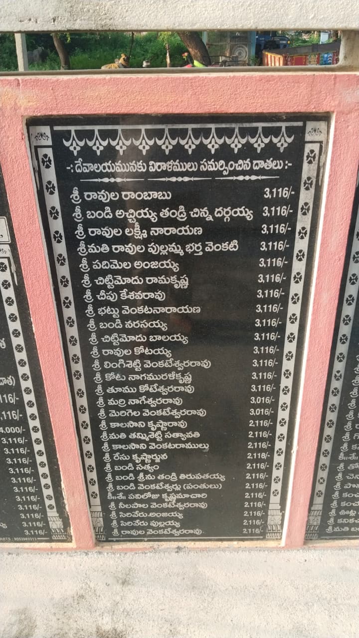 విరాళాలు ఇచ్చిన దాతలు