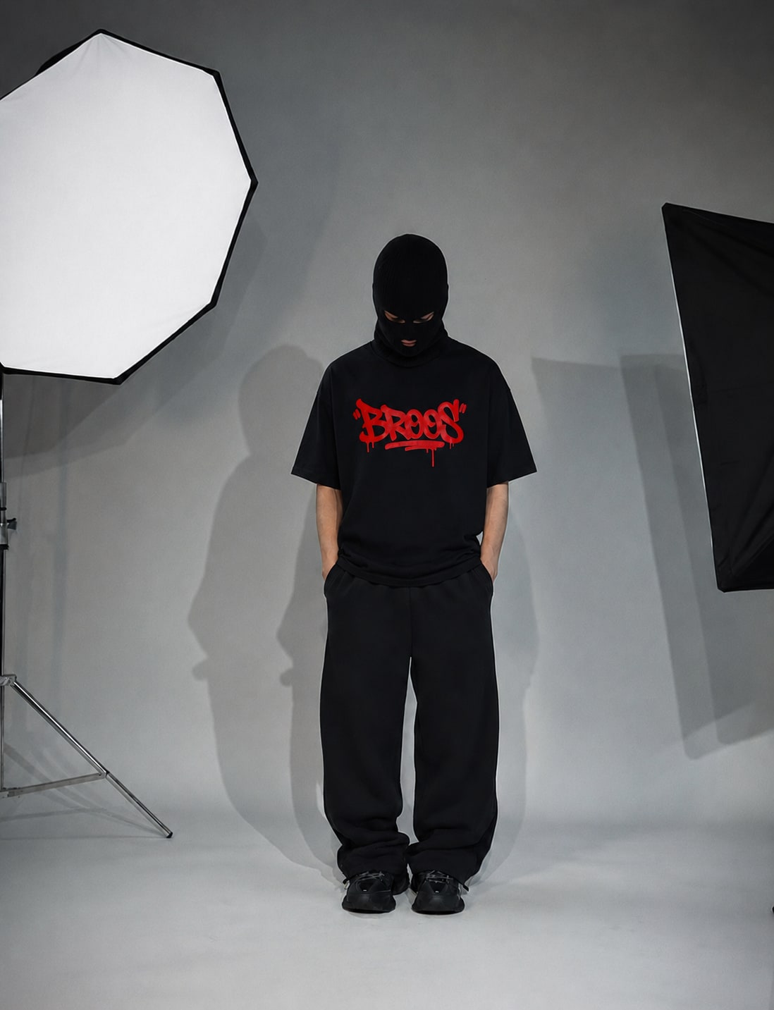 Black Oversized Logo T-Shirt — view 3