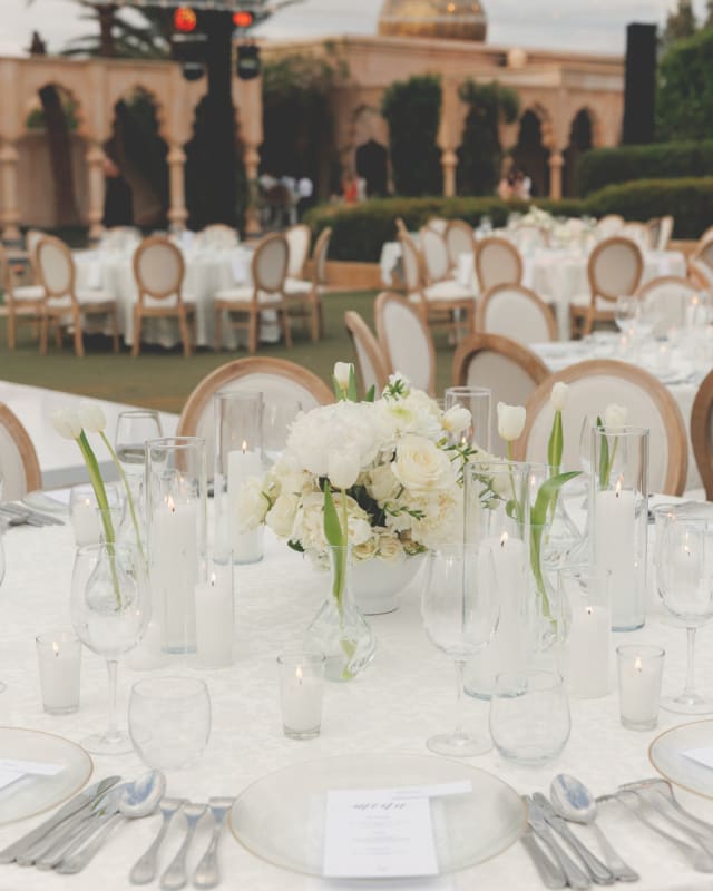 Luxury wedding tables