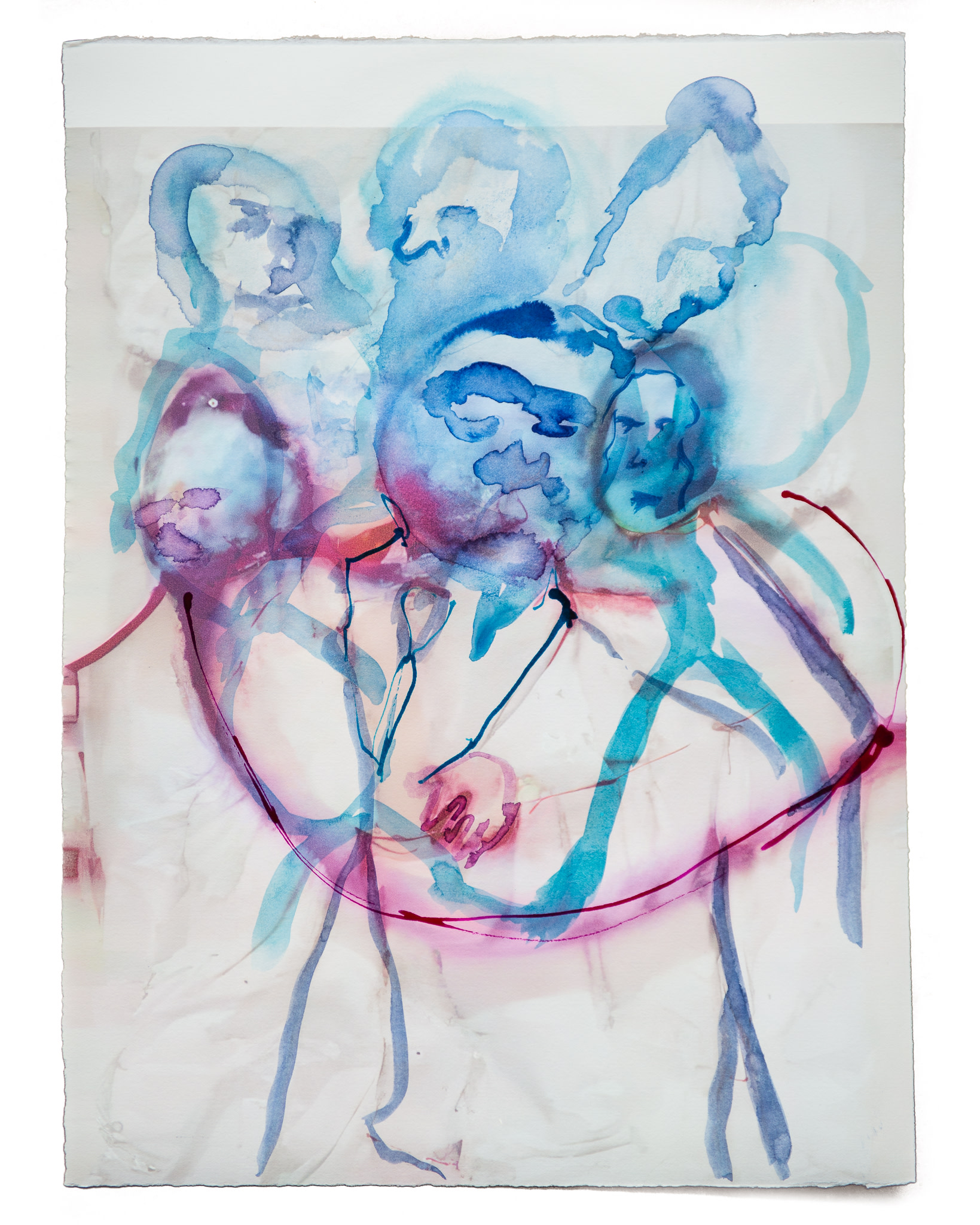 Untitled (group hula red/blue)