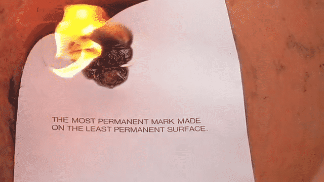 The most permanent mark