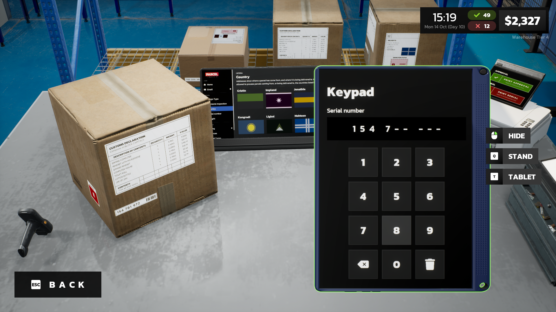 Parcel Simulator Demo - Keymailer
