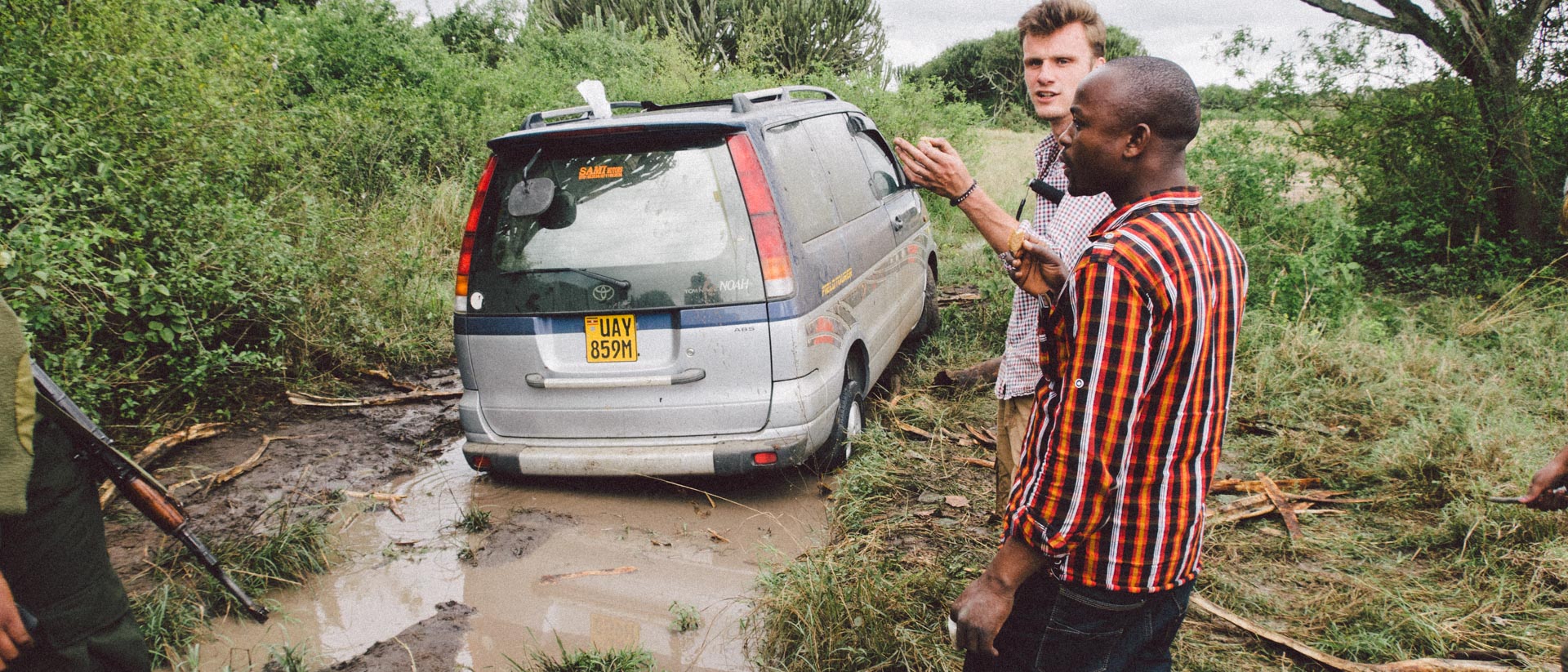 The car is stuck