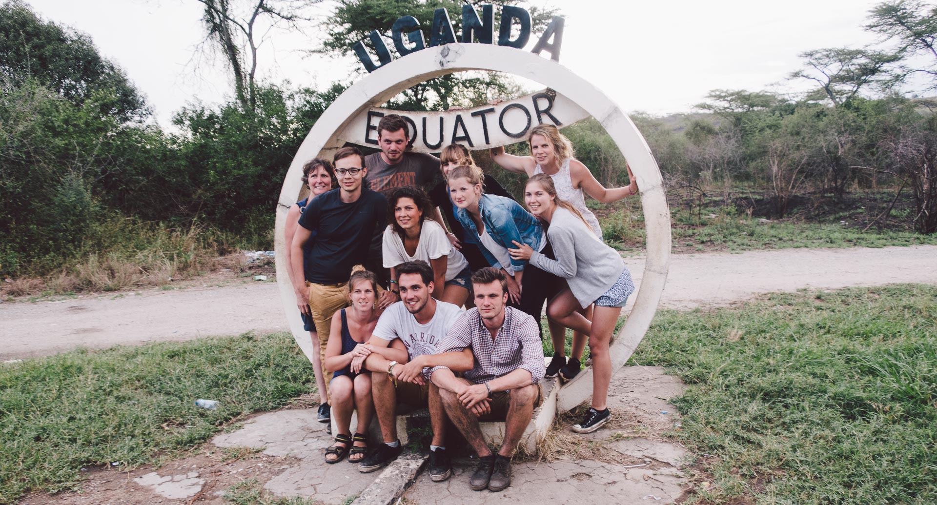 Us at the ugandan equator