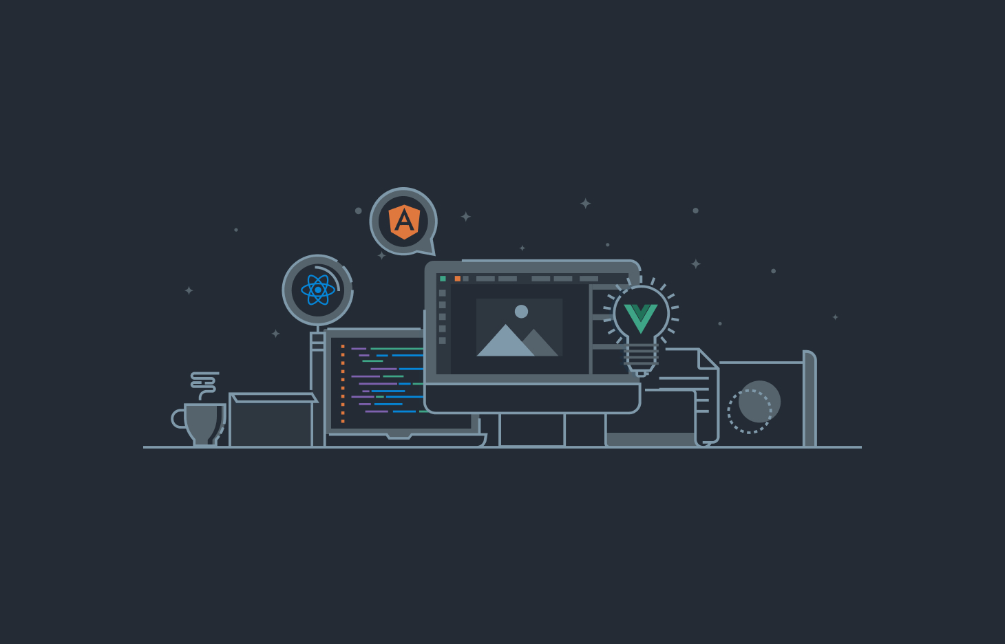 2019 Stats on Top JS Frameworks: React, Angular & Vue