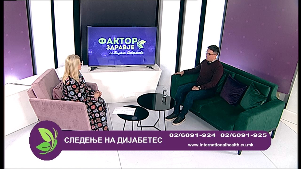Телевизија 24: Фактор здравје - Следење на дијабетес