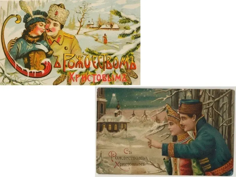 istoriya-rozhdestvenskoi-otkrytki-angely-ded-moroz-v-kosmose-i-snova-angely-5