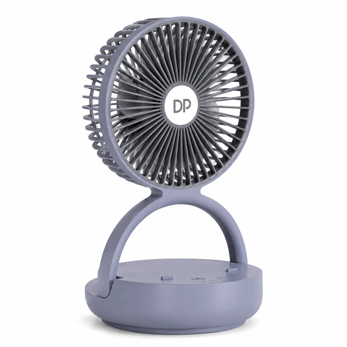 DP-7637 Rechargeable Automatic Rotating Mini Table Desk Fan – Portable USB Foldable Fan