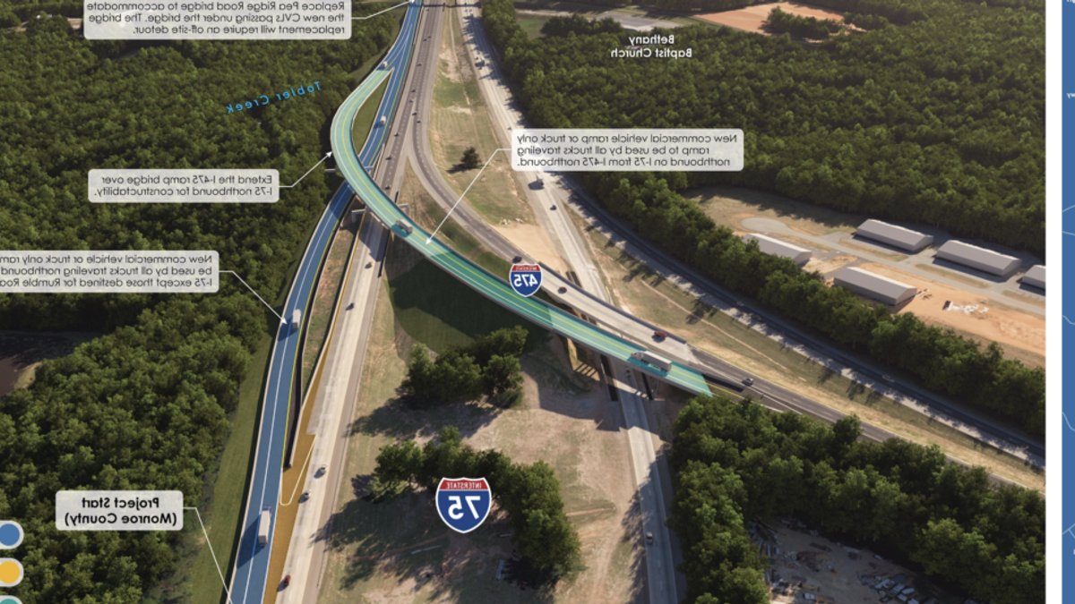 Georgia Builds Truck Only Highway Lanes - truck lanes