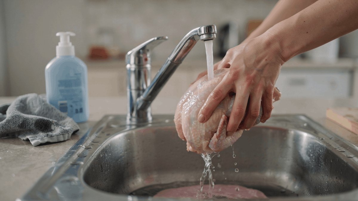 Stop rinsing raw chicken experts warn - raw chicken