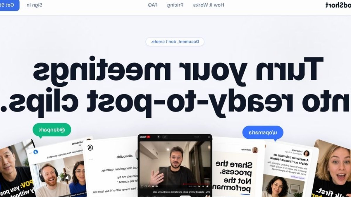 ProdShort Converts Online Meetings into Social Media Content - meetings social media