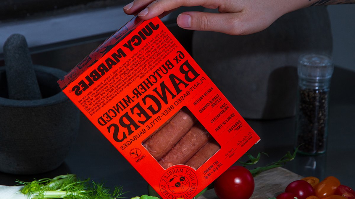 Juicy Marbles debuts plant based sausages - plant based