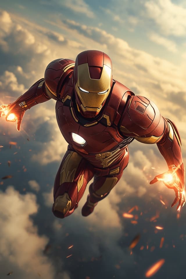 Golden Armor Tech Hero wallpaper