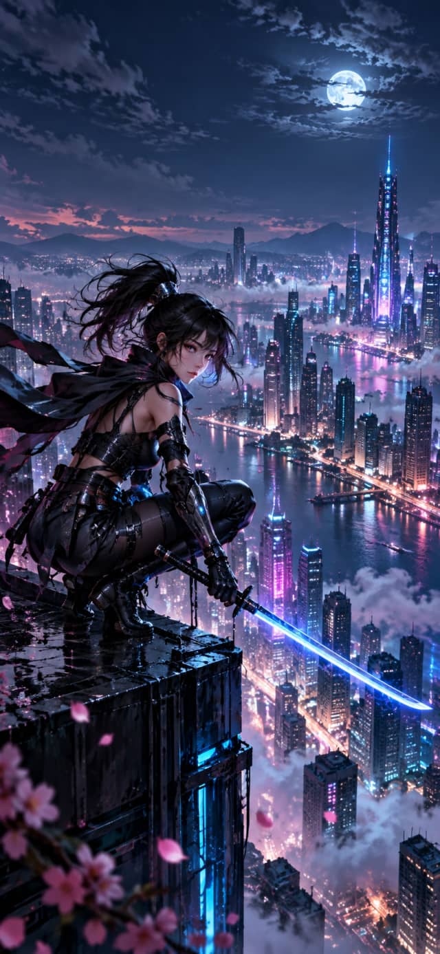 Cyber Ninja Girl wallpaper