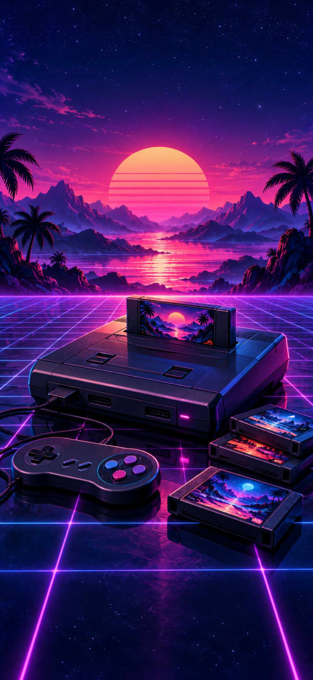 Retro Console Collage wallpaper