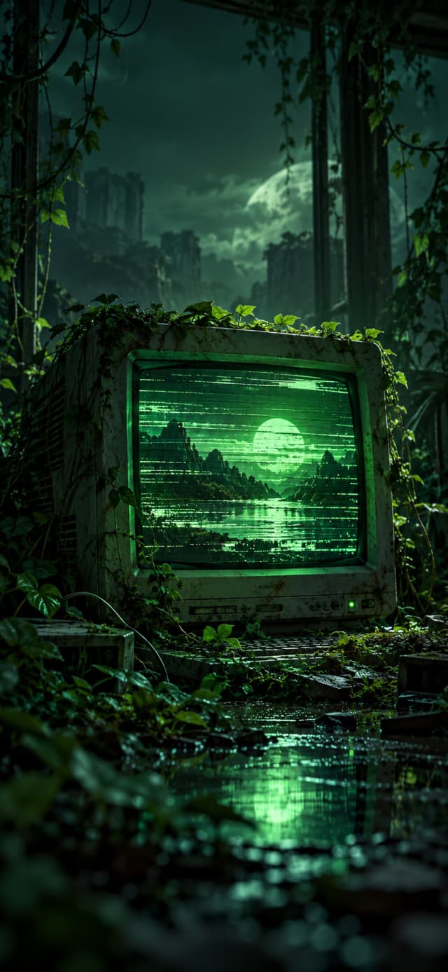Glitch CRT Screen wallpaper