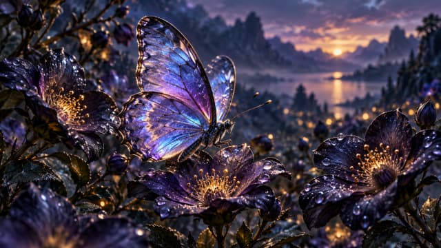 Violet Butterfly — Desktop Wallpaper wallpaper