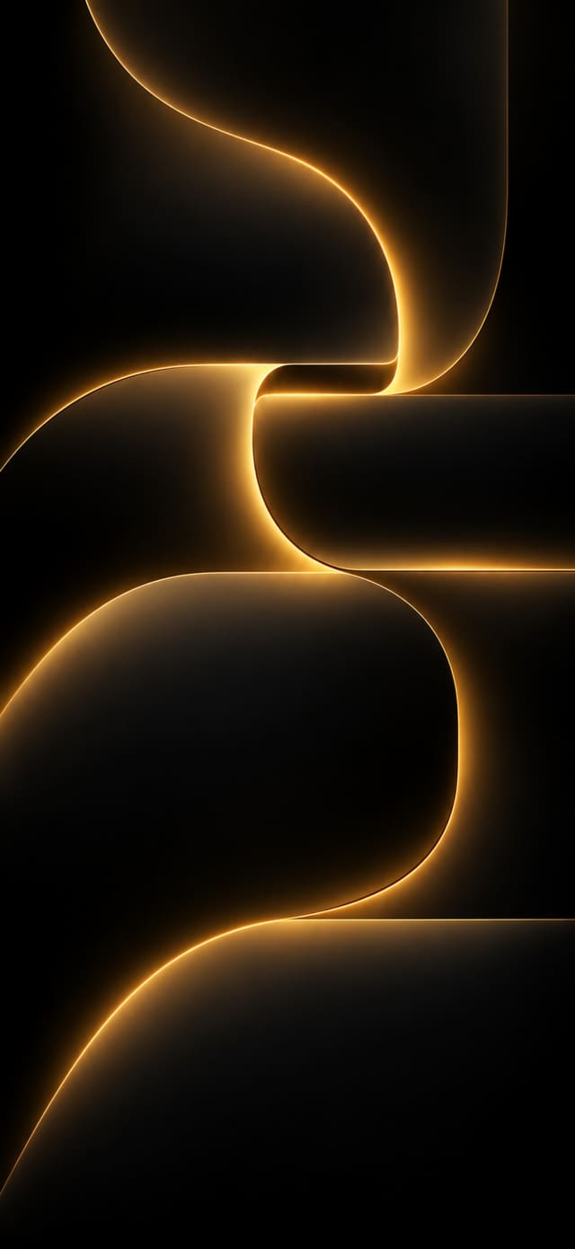 Neon Noir — Amber Flow wallpaper