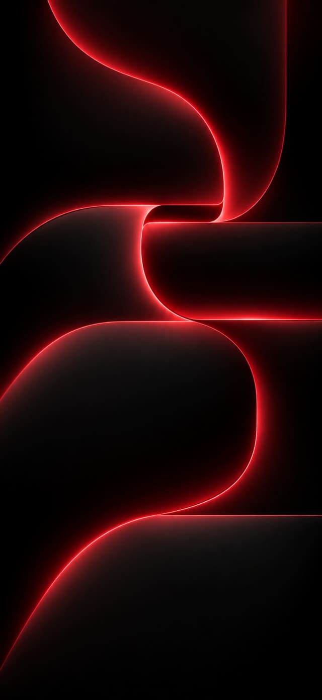 Neon Noir — Ruby Curve wallpaper
