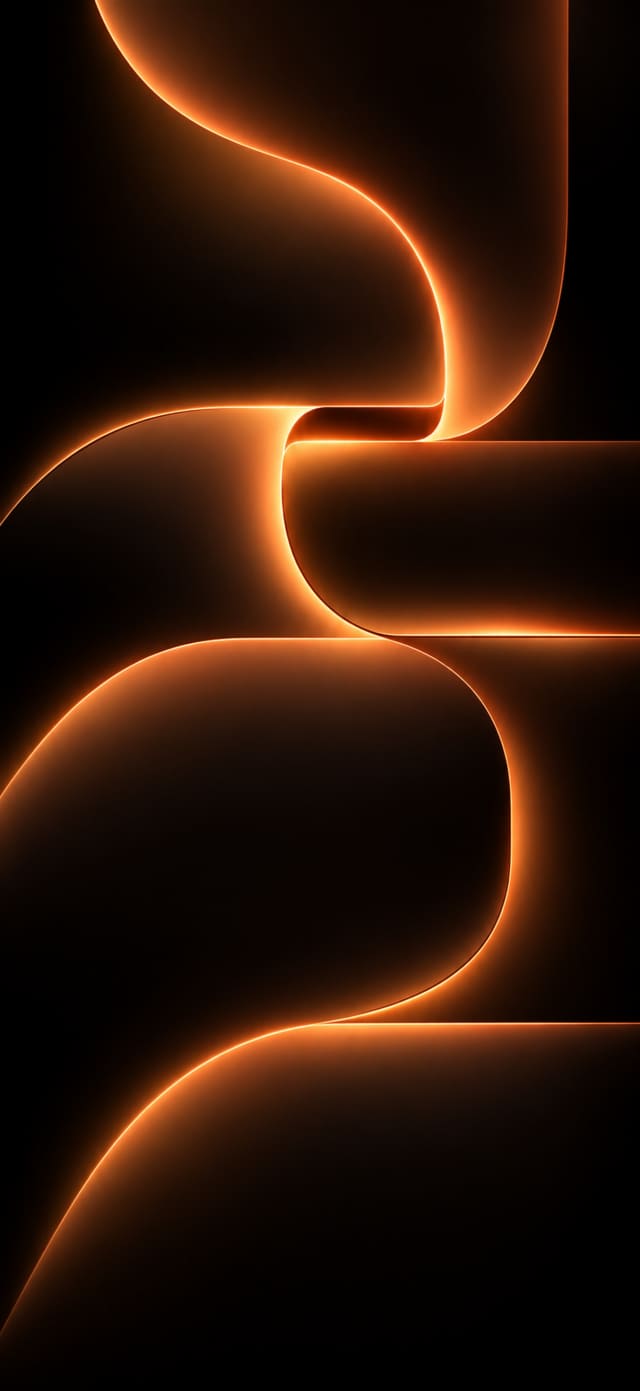 Neon Noir — Copper Curve wallpaper