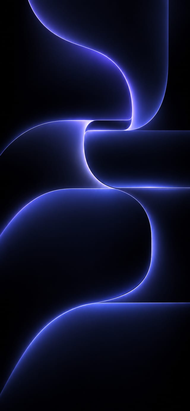 Neon Noir — Indigo Wave wallpaper