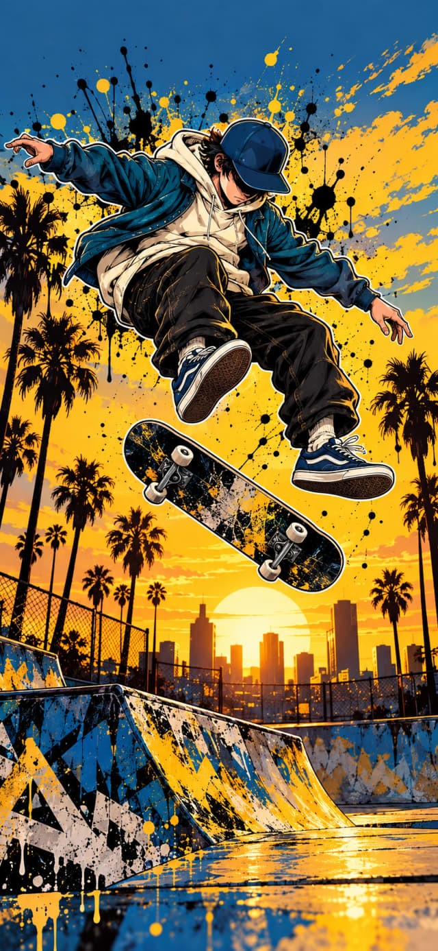 Skateboard Kickflip wallpaper