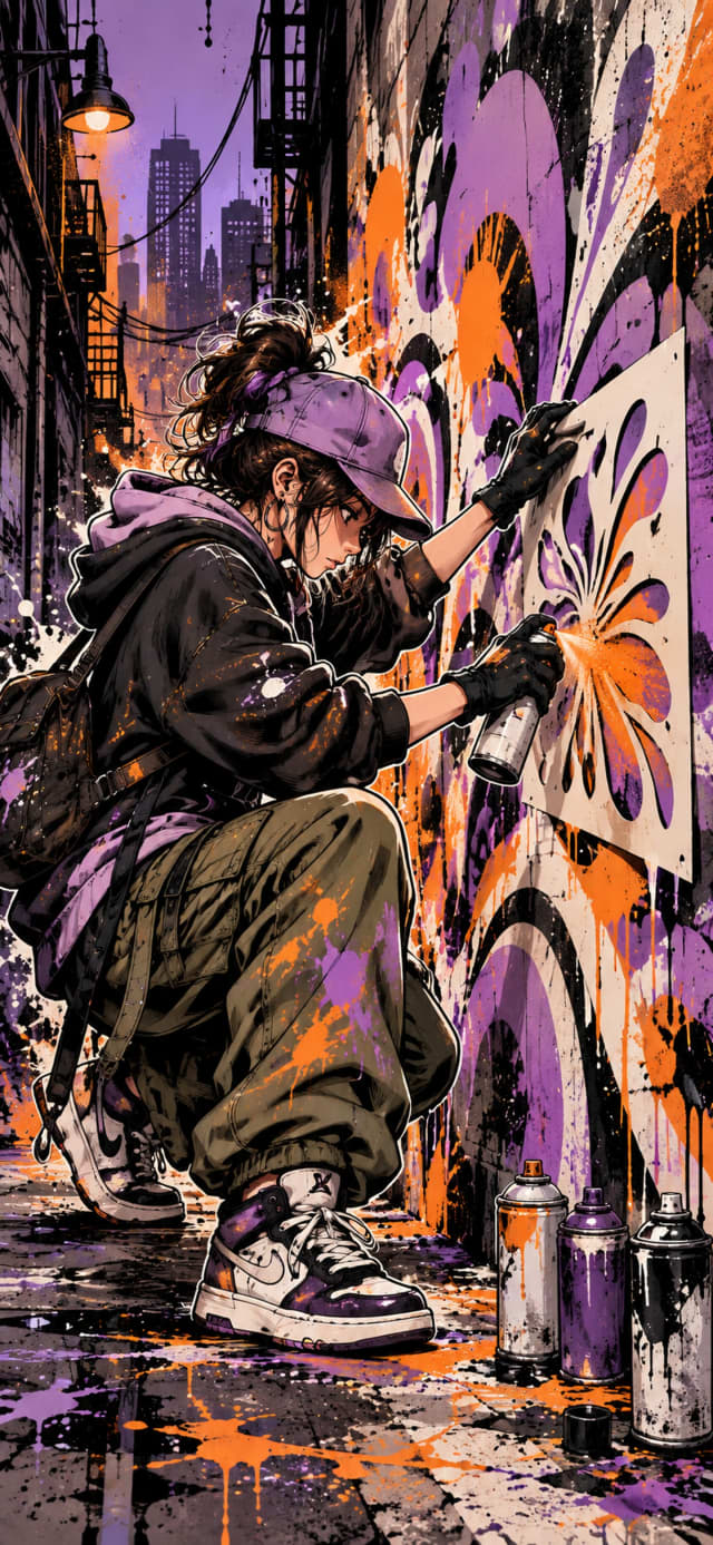 Stencil Artist wallpaper