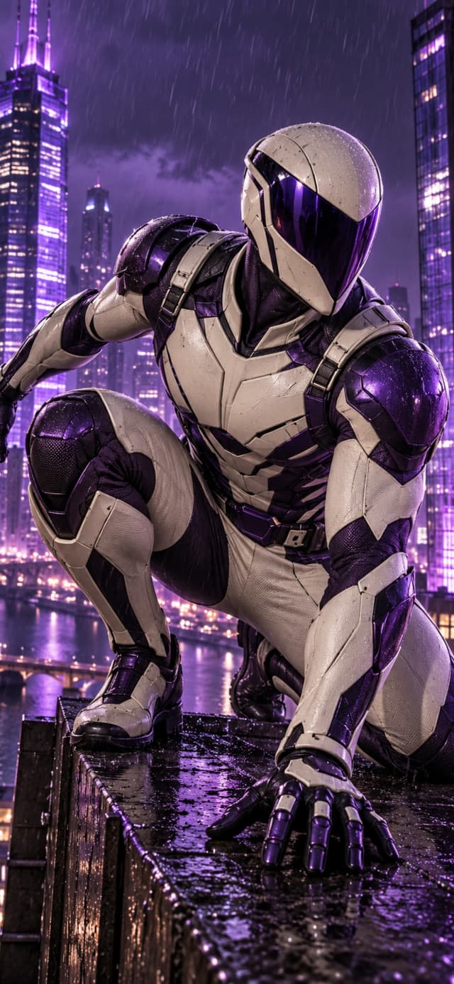 Prism Veil — Original Superhero Mobile Wallpaper wallpaper