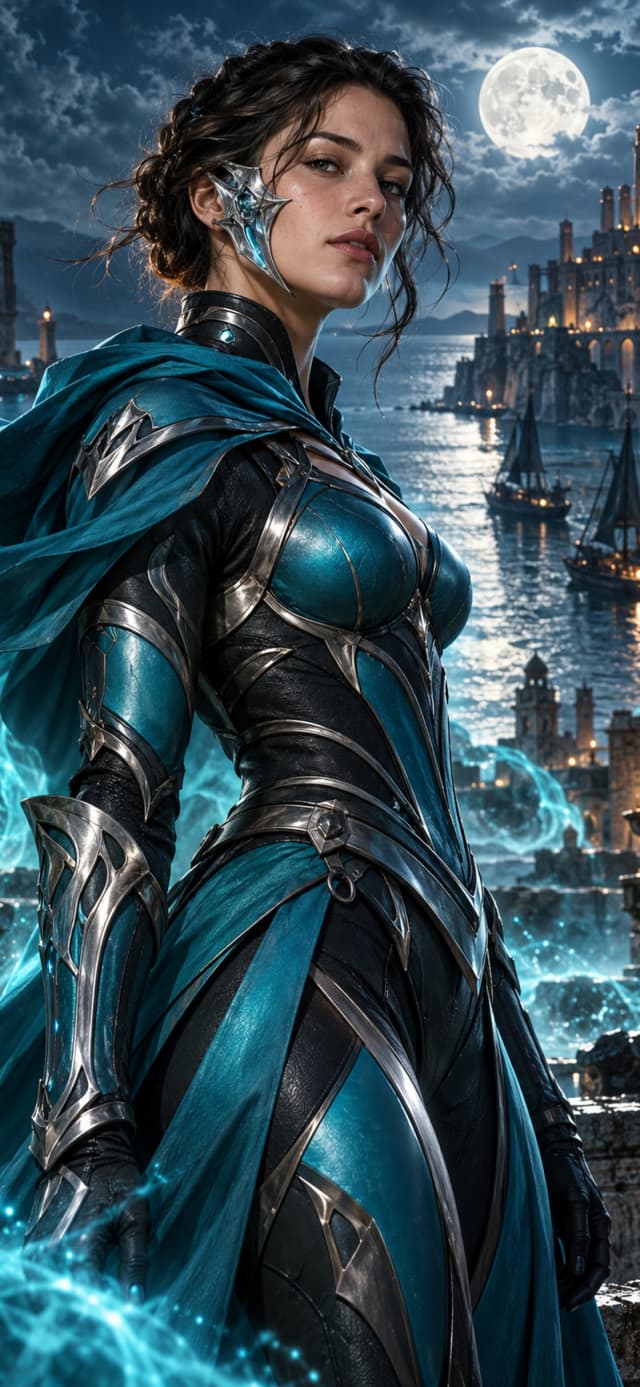 Tidal Vanguard — Original Superhero Mobile Wallpaper wallpaper