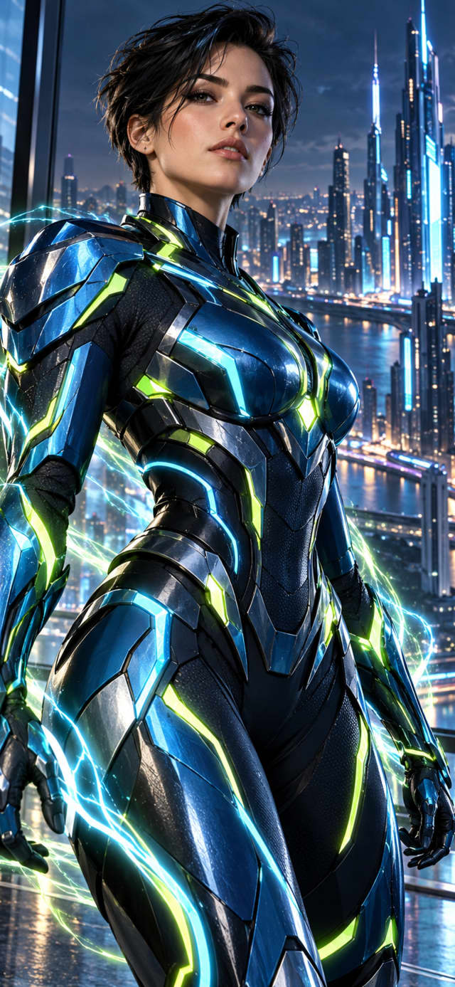 Pulse Runner — Original Superhero Mobile Wallpaper wallpaper