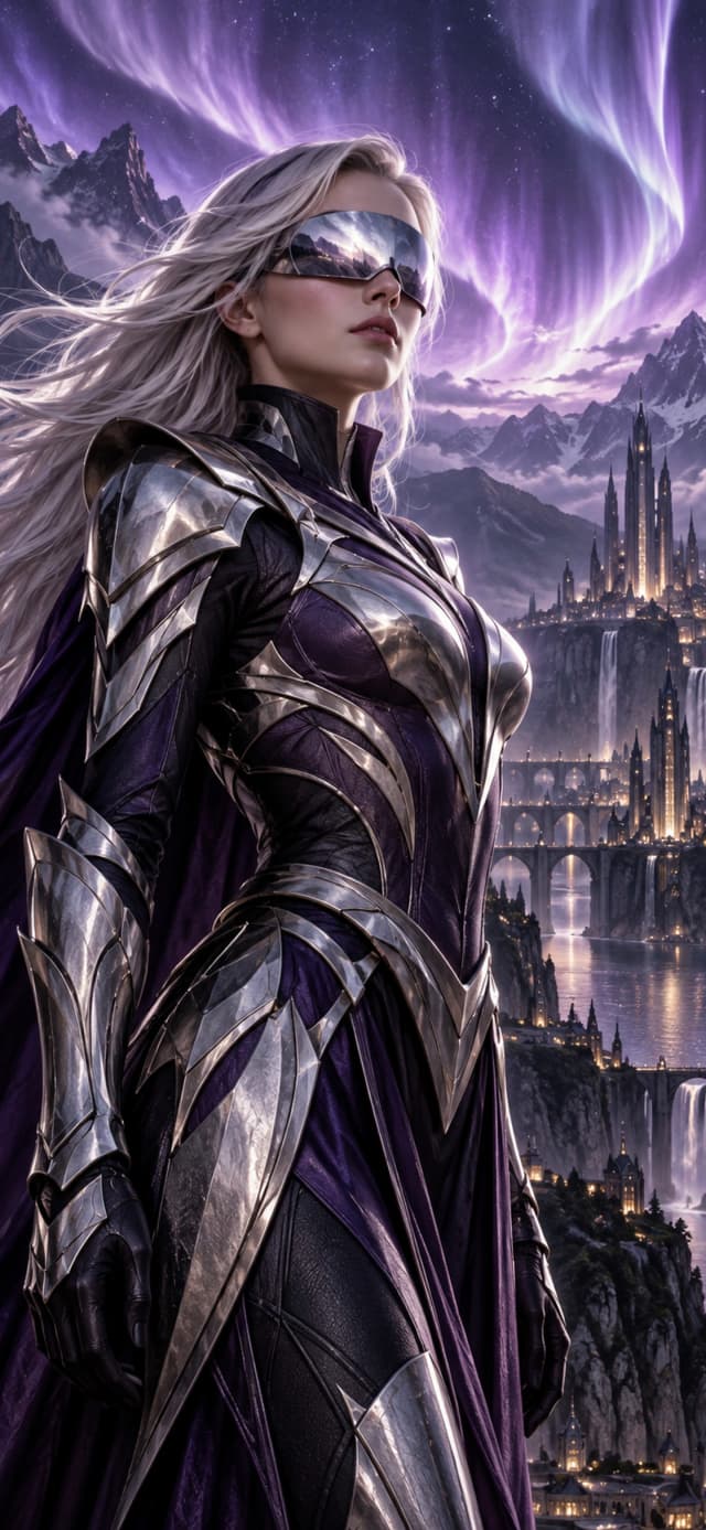 Moonlit Sentinel — Original Superhero Mobile Wallpaper wallpaper