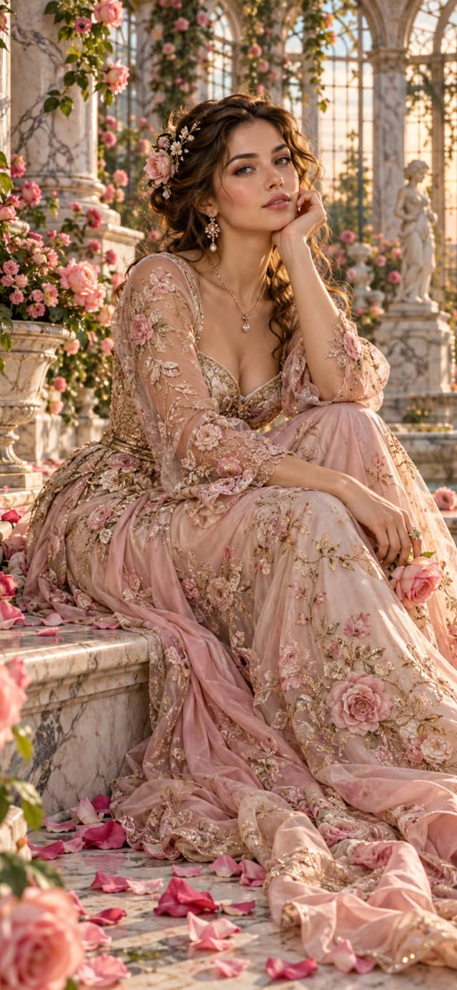 Rose Garden Poet — Beautiful Girls Mobile Wallpaper wallpaper