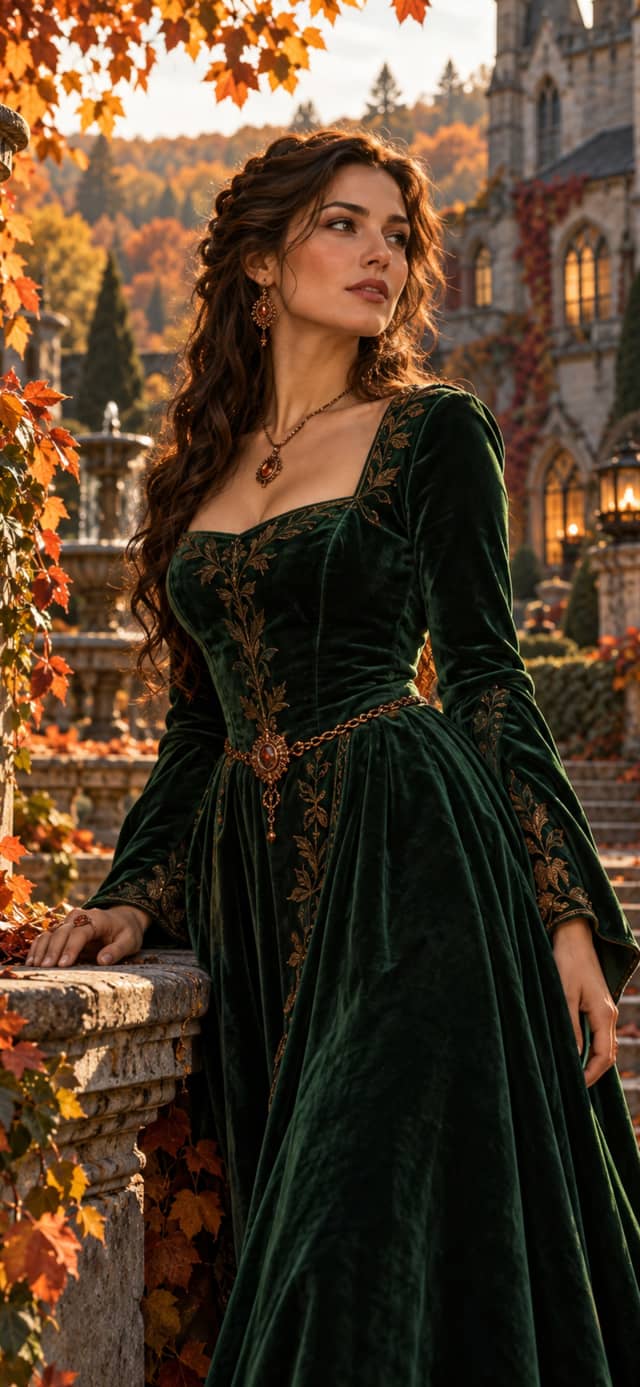 Autumn Manor Heiress — Beautiful Girls Mobile Wallpaper wallpaper