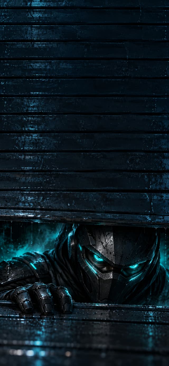 Neon Guardian Lock Screen wallpaper