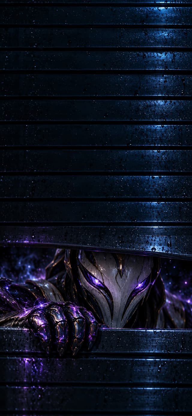 Violet Cosmic Guardian Lock Screen wallpaper