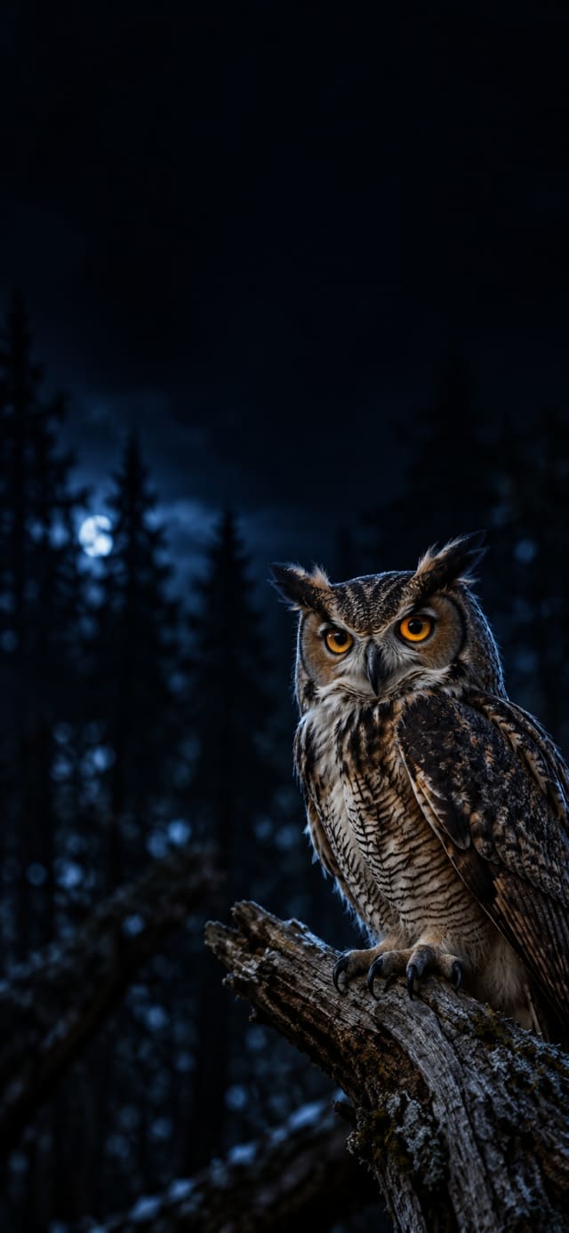 Wolf in the Dark Mist wallpaper