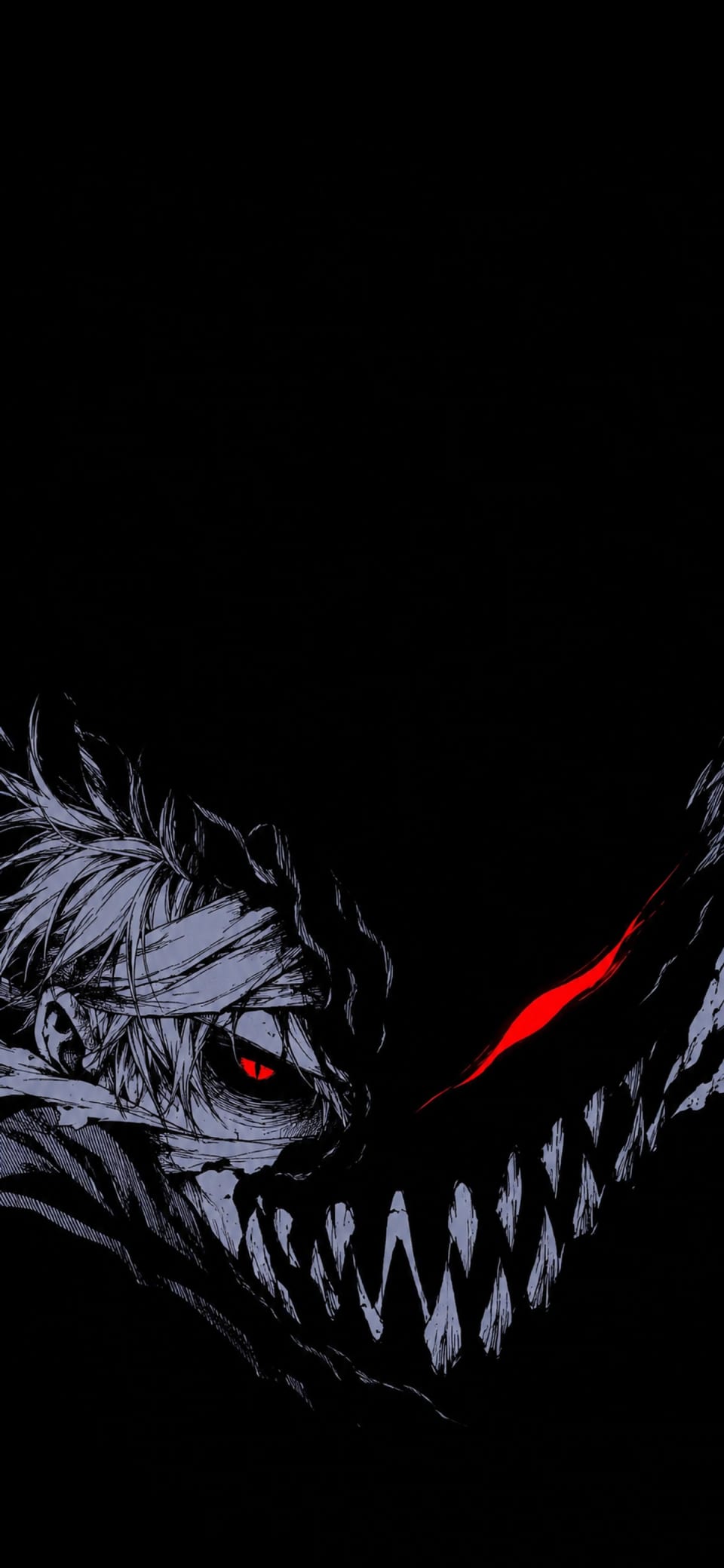 Black Ink Demon Faces wallpaper collection