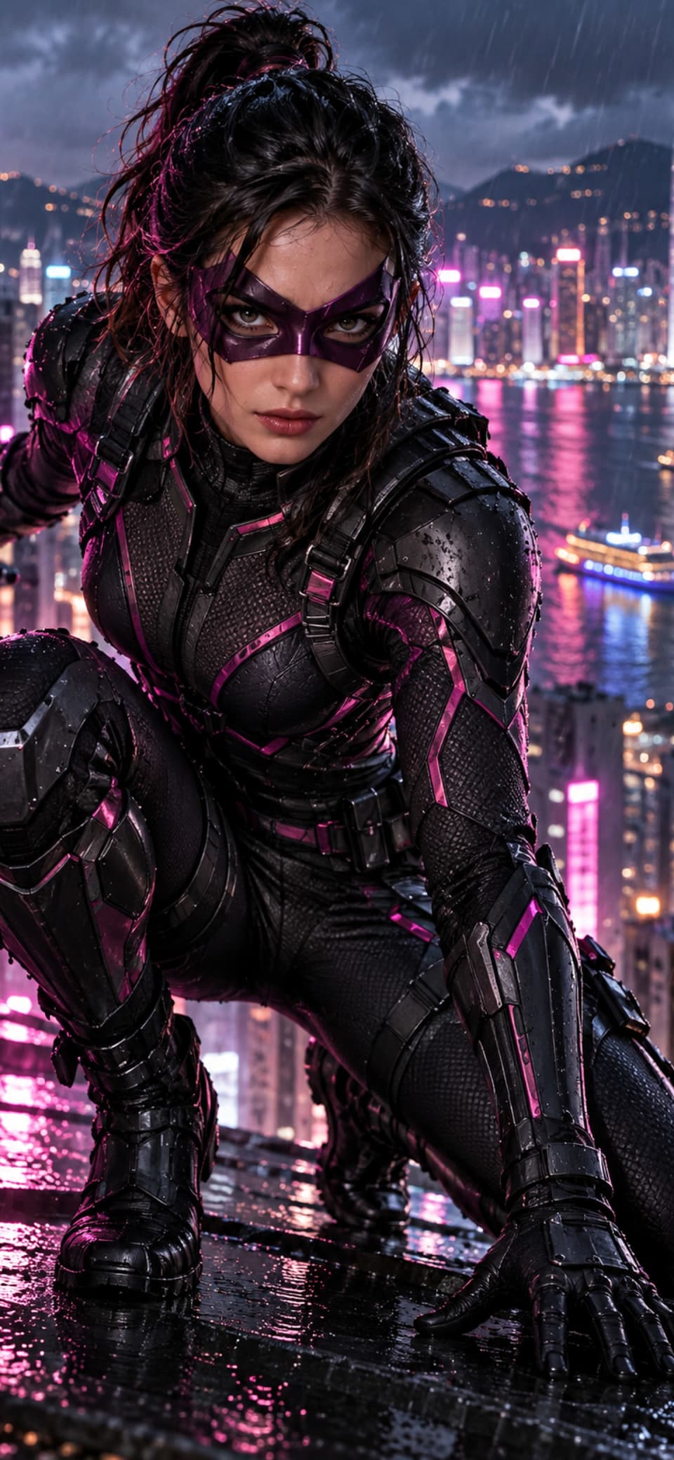 Neon Masked Heroines wallpaper collection