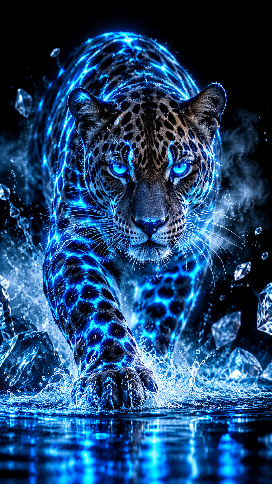 Fire Ice Cheetah free HD and 4K wallpaper